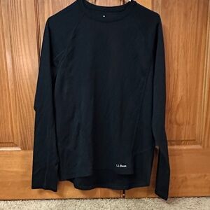 L.L. Bean Men's Black Long Sleeve Base Layer